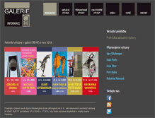 Tablet Screenshot of galeriecrears.cz